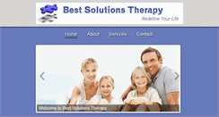 Desktop Screenshot of bestsolutionstherapy.com